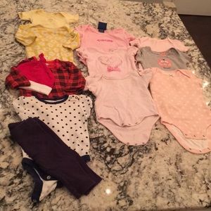 12 pc baby girl BUNDLE